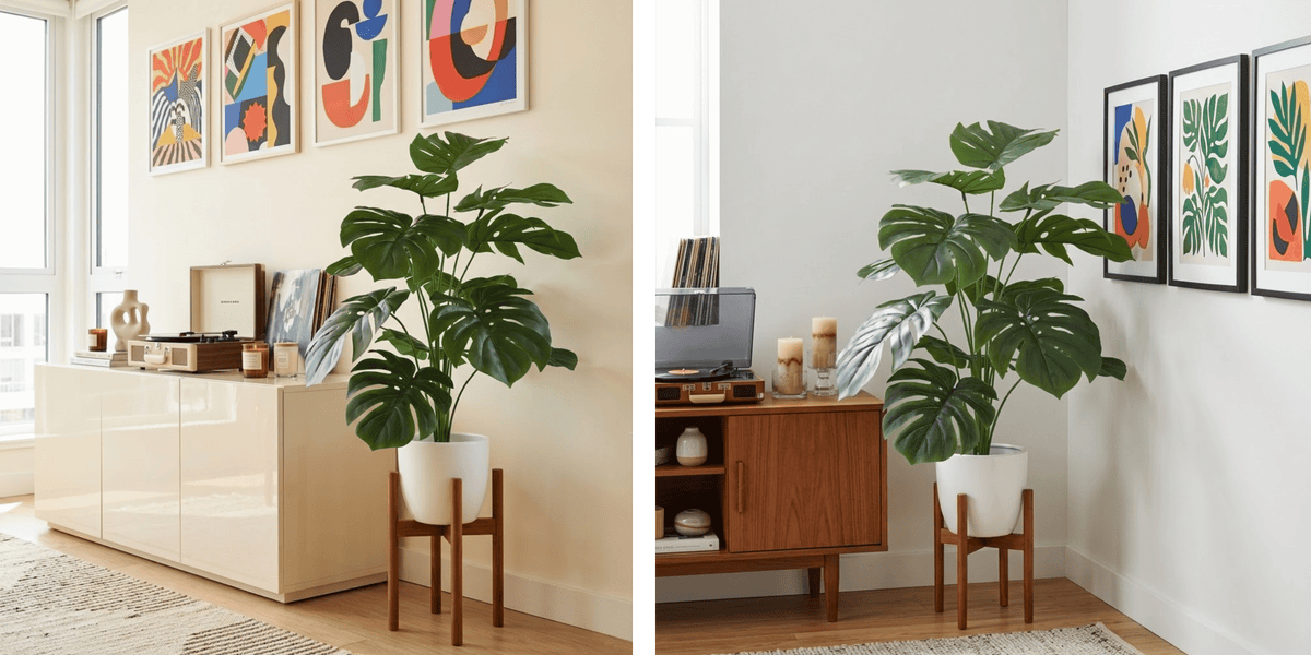 Artificial Monstera Styling Guide: Size, Placement & Room Ideas