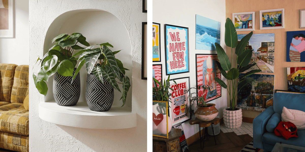 How to Style Artificial Plants in a Living Room